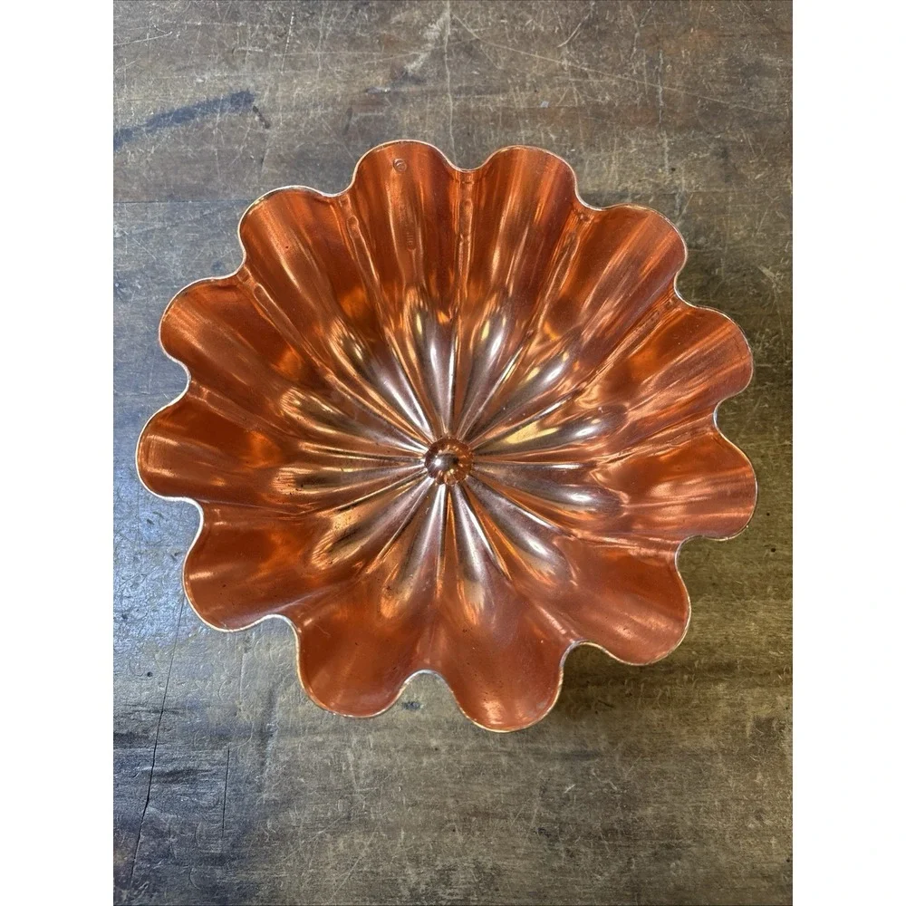 LOT of 3 Copper Toned Jello-O Mold Wall Hangings Vintage